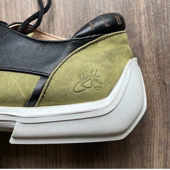 John Fluevog Future Angels Green Baldwin Derby Shoes | M7 - Picture 2 of 12